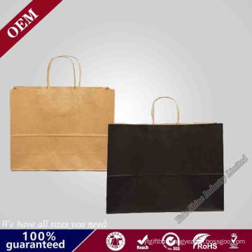 Retail Kraft Paper Bags with Handles for Shopping